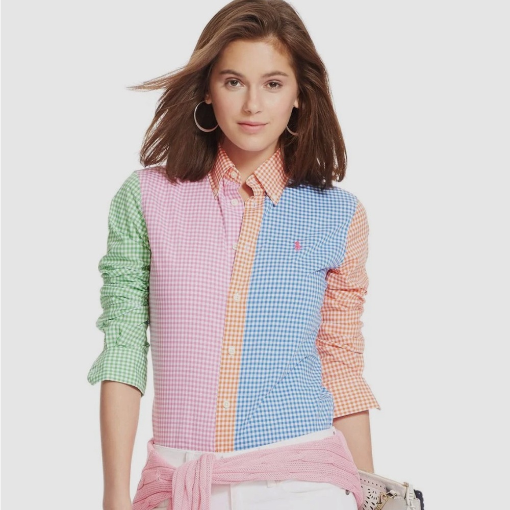 Ralph Lauren Colorful Gingham Women's Button up